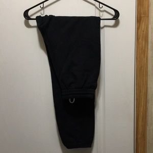 Black drawstring sweatpants